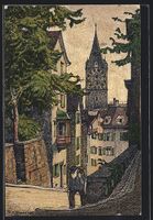 Zürich, Pfalzgasse mit St. Peter, 1921