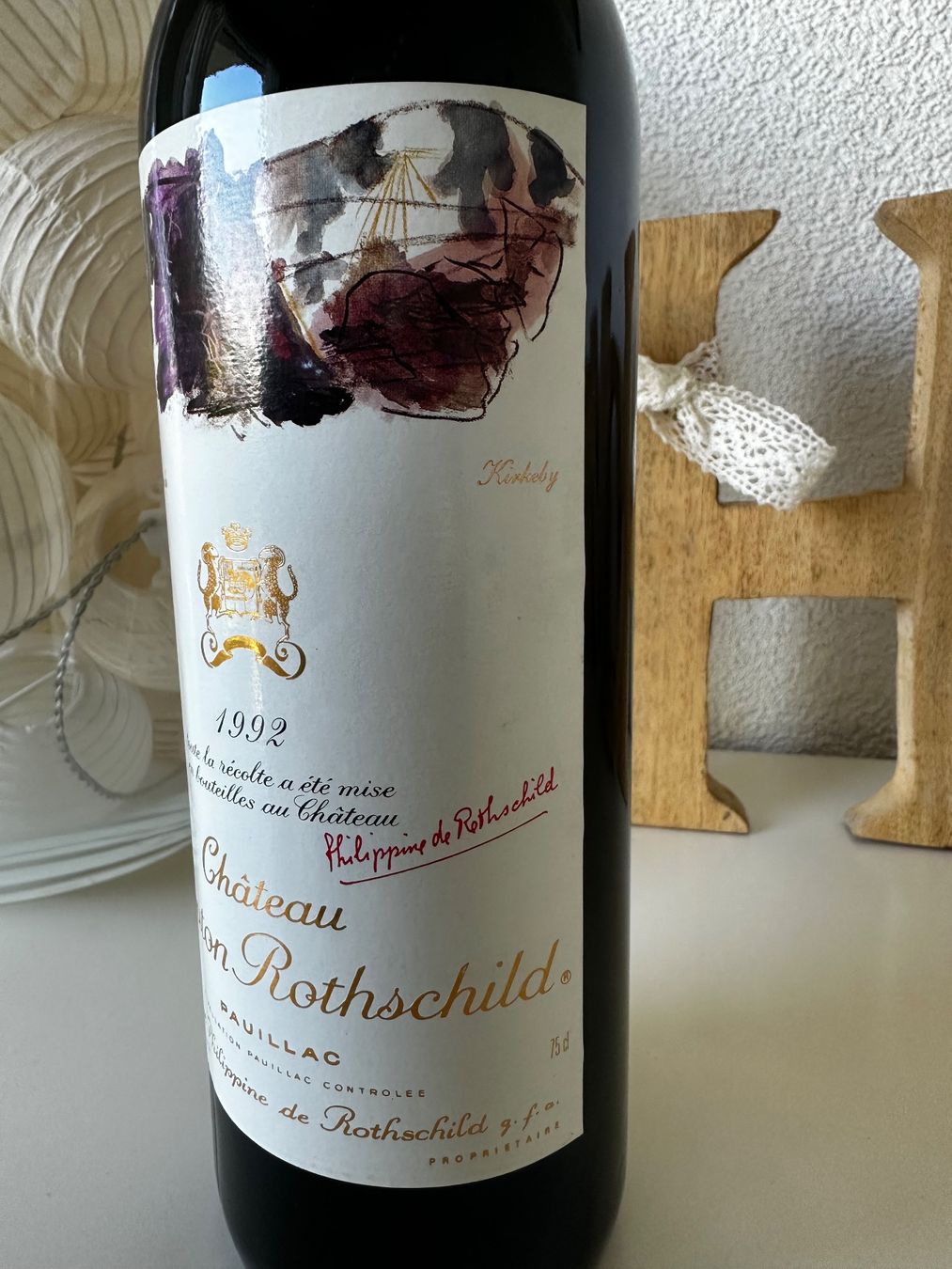 Mouton Rothschild Vino: Château Mouton Rothschild 1992 – Nuovo (secondo la descrizione) da Yens venduto da Rilou80 3