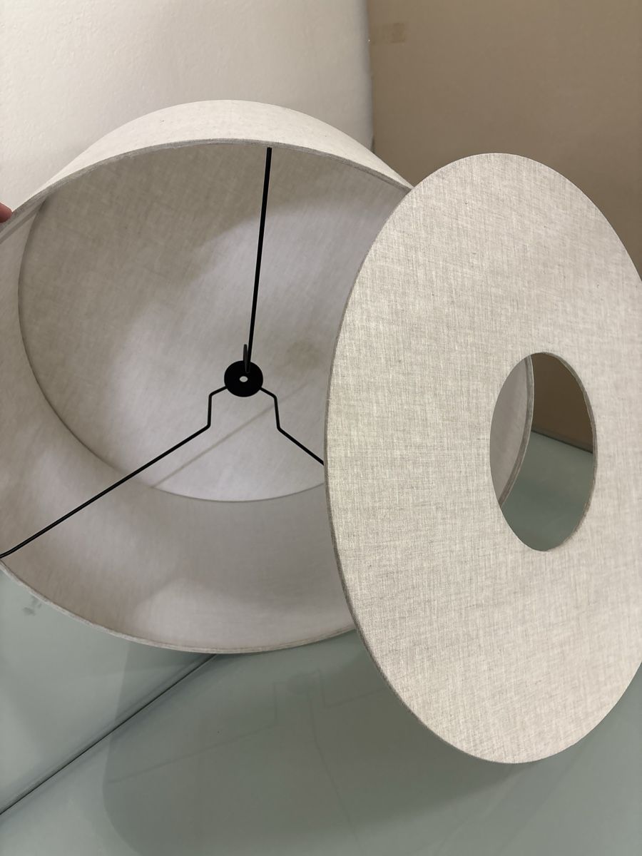 Paralumi: Lampshade fabric beige cylindrical used condition – Nuovo (secondo la descrizione) da Ebmatingen venduto da silverskys 2