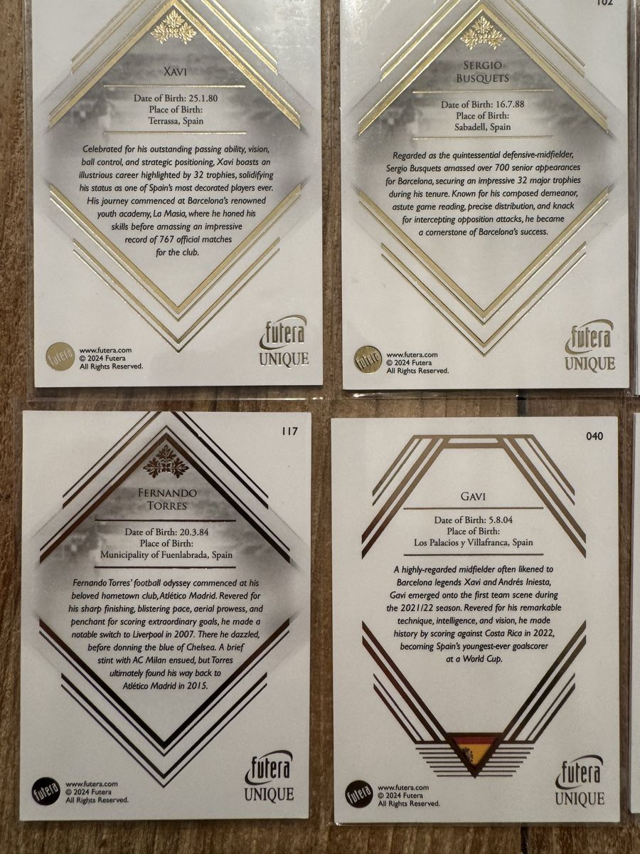 Sammelbilder & Trading cards: Futera Unique 2024 Spanien Bundle ab 1.- – Neu (gemäss Beschreibung) aus Willisau von adr_9tzr 7