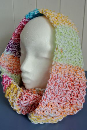 kunterbunter warmer doppel loopschal *rainbow* *neu
