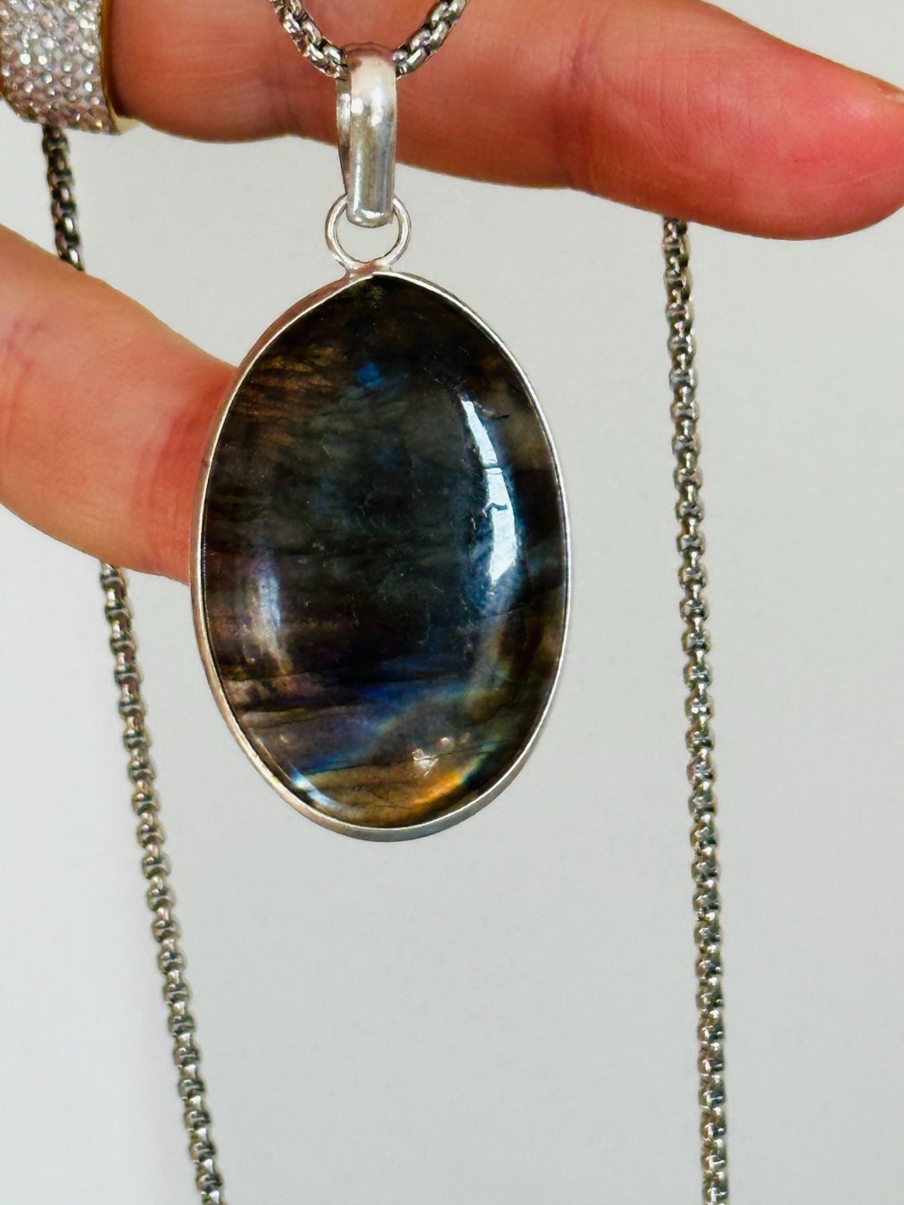 Catenine: Labradorite necklace – Nuovo e nell'imballaggio originale da Genève venduto da AGBERG 3