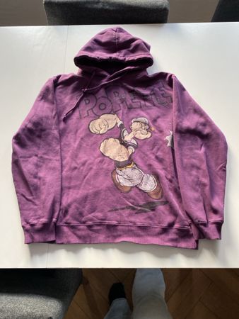 Tom Tompson Hoodie, Lila mit Popeye Print, Grösse XL