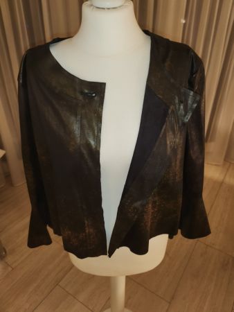 Bolero Jacke Lederimitat