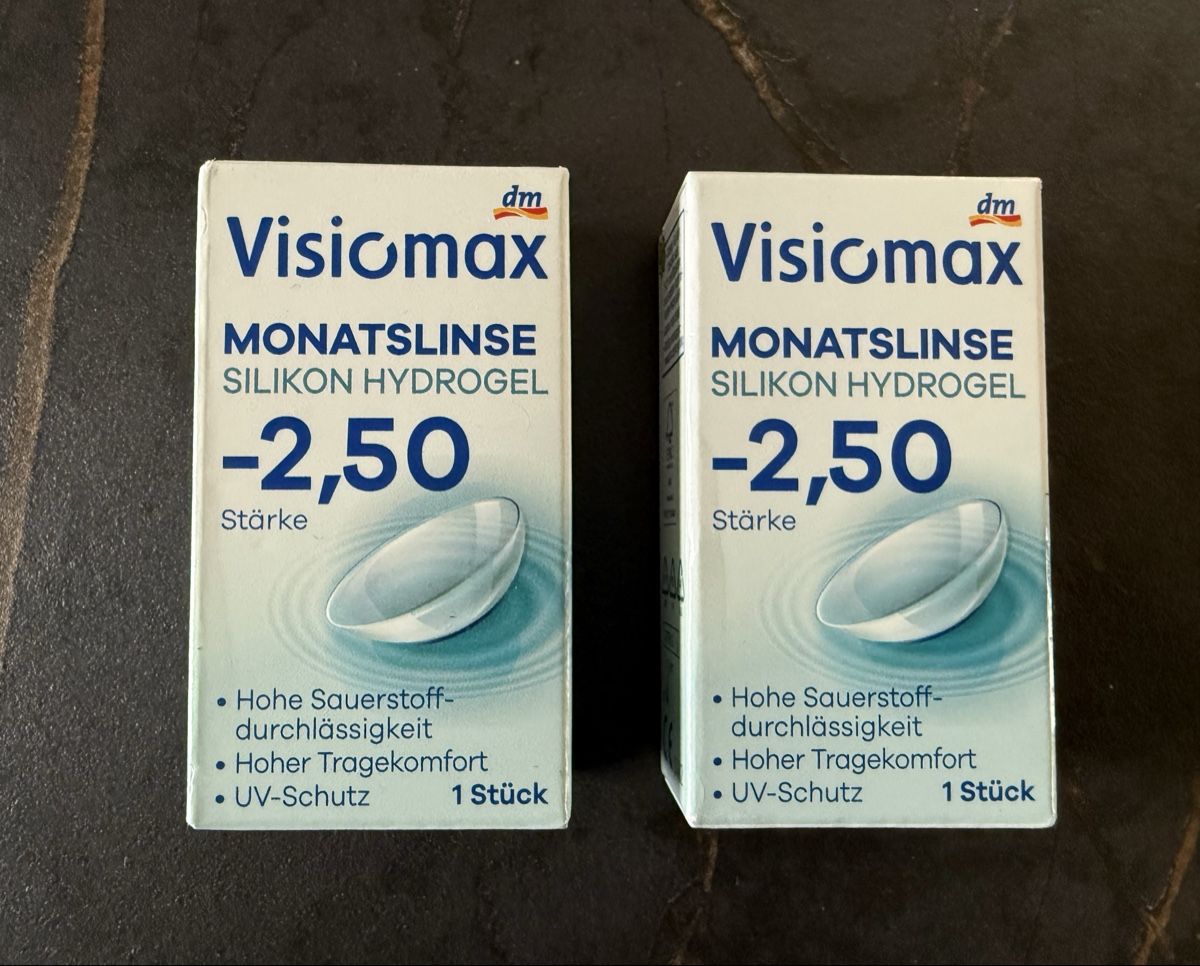 Lenti a contatto: Visomax Monatslinsen -2.50 Dioptrien, 2 Packungen NEU – Nuovo e nell'imballaggio originale da Muri AG venduto da Hawaiiandream