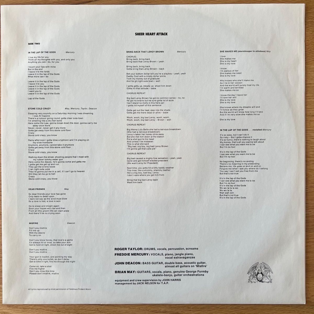 Vinyles: Queen - Sheer Heart Attack / EU-Press. RE - TOP – D'occasion à Gais par soundcave57 2