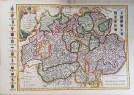 Kupferstichkarte der Schweiz 1768