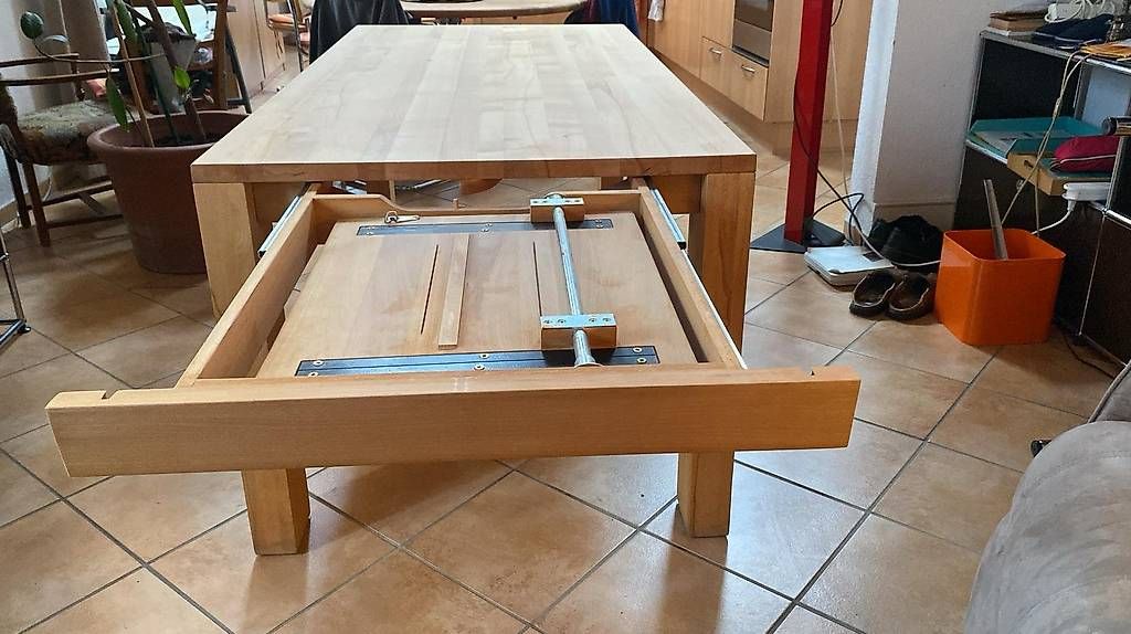 Tavoli: Table en Hêtre massif avec rallonge – Usato da Ballens venduto da jcd_l6pr 3