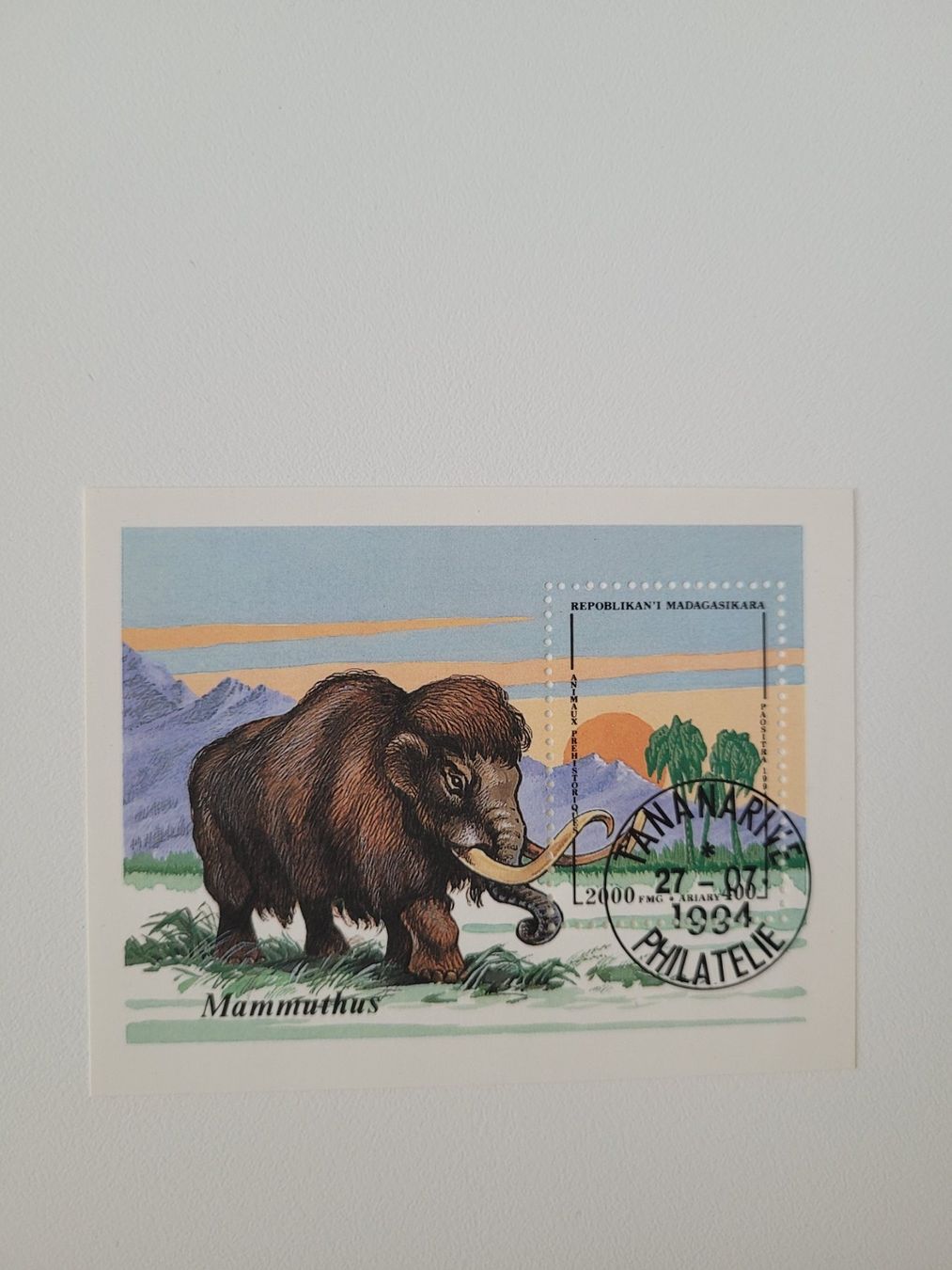 Tous les timbres: Block Mamut Madagaskar 1994 – D'occasion à Inwil par Flower2325
