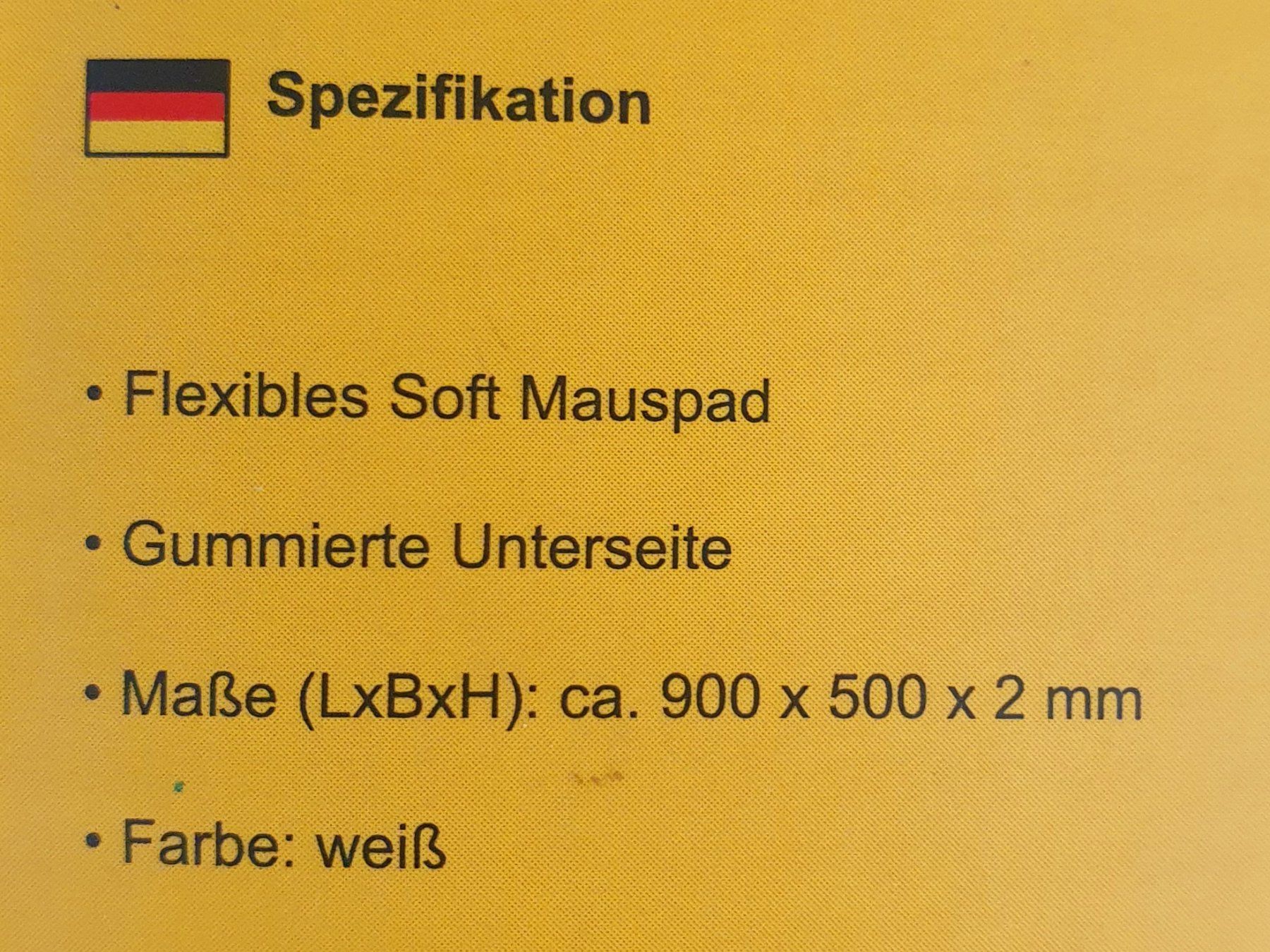Tappetini per mouse: ***NEU*** Mausmatte von DELOCK - weiss, gross, soft – Nuovo e nell'imballaggio originale da Möriken AG venduto da Xaendu 1