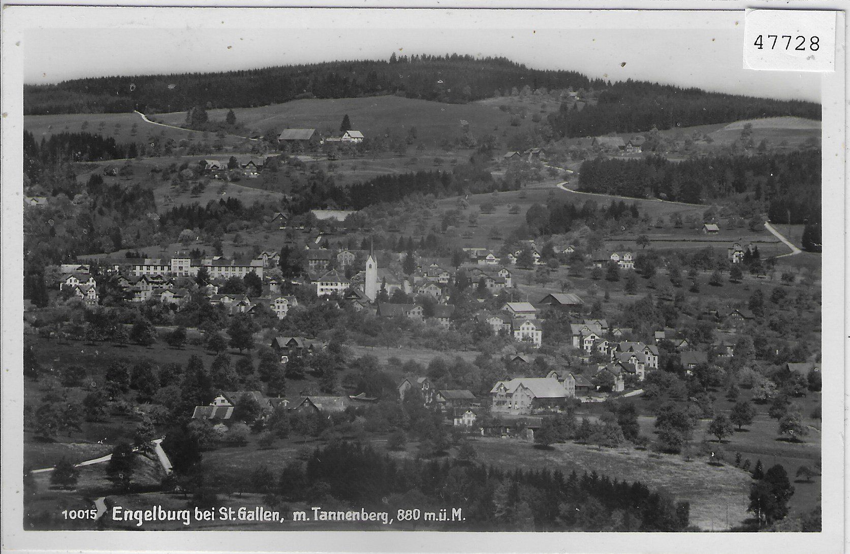 Cartoline postali: Engelburg bei St. Gallen mit Tannenberg – Usato da Ettingen venduto da Kartenplanet