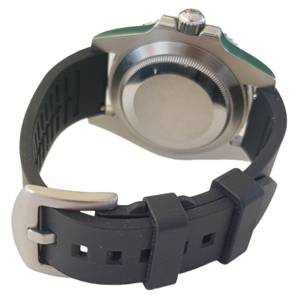 Bracelets: Rubber Strap Kautschuk Armband 22 mm schwarz 8583 – Neuf avec emballage d'origine à Leipzig par rheingold_watches 9