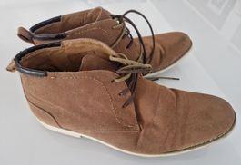 Leder Herren - Freizeitschuh 43 / zweifarbigen Schnürbändel