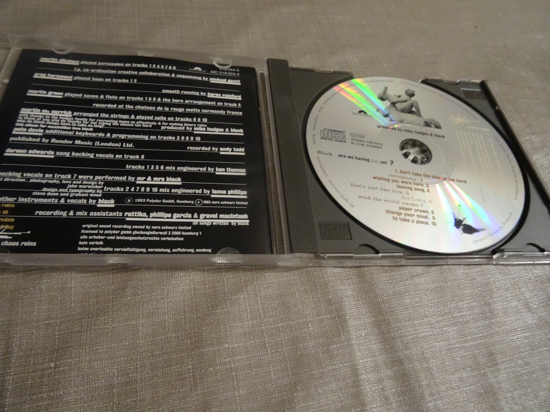 CDs: Black - Are We Having Fun Yet? CD – Gebraucht aus Olten von Disc-Ausverkauf 1