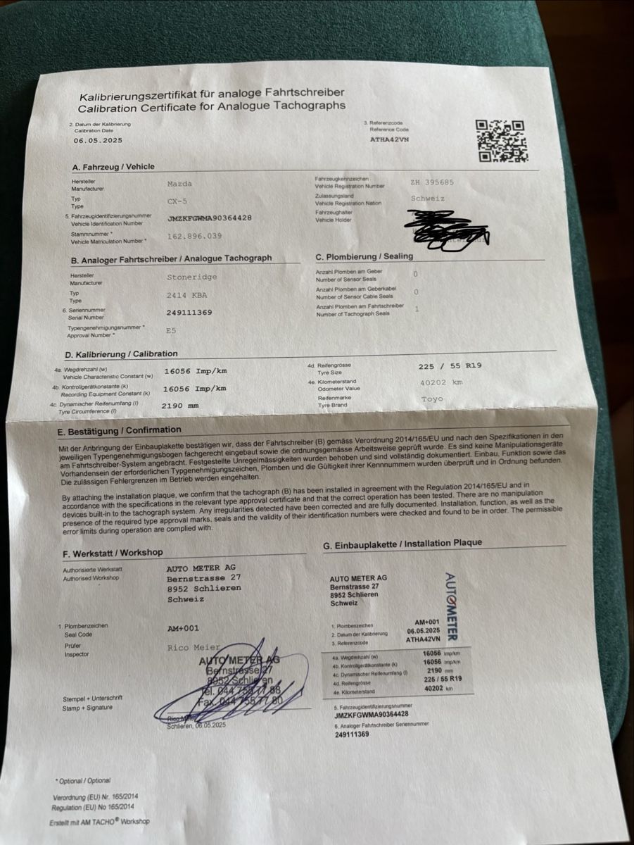 Lettore multimediale & Streamer: Fahrtschreiber Stoneridge 2414 KBA – Nuovo (secondo la descrizione) da Winterthur venduto da ale_h2vh 4