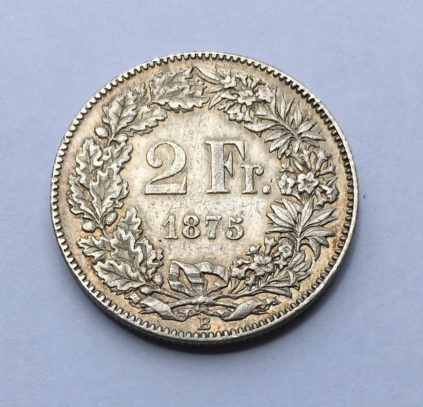 Tutti le monete: 1875 2 Franken -vz – Usato da Kirchberg SG venduto da Zenhad69