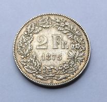 1875 2 Franken -vz