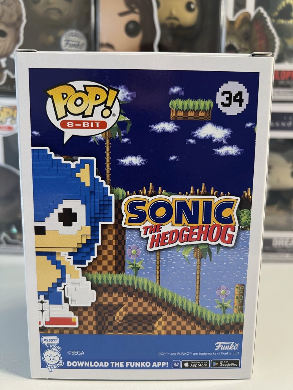 Funko Statuette: Funko POP! 8-Bit Games Sonic the Hedgehog Sonic Limitée – Nuovo e nell'imballaggio originale da Le Mouret venduto da perfectbijou 2