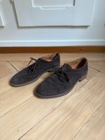 MASSIMO DUTTI - Wildleder Halbschuhe dunkelbraun 43
