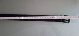 2 Loch Stoff Gürtel Schwarz 110 cm