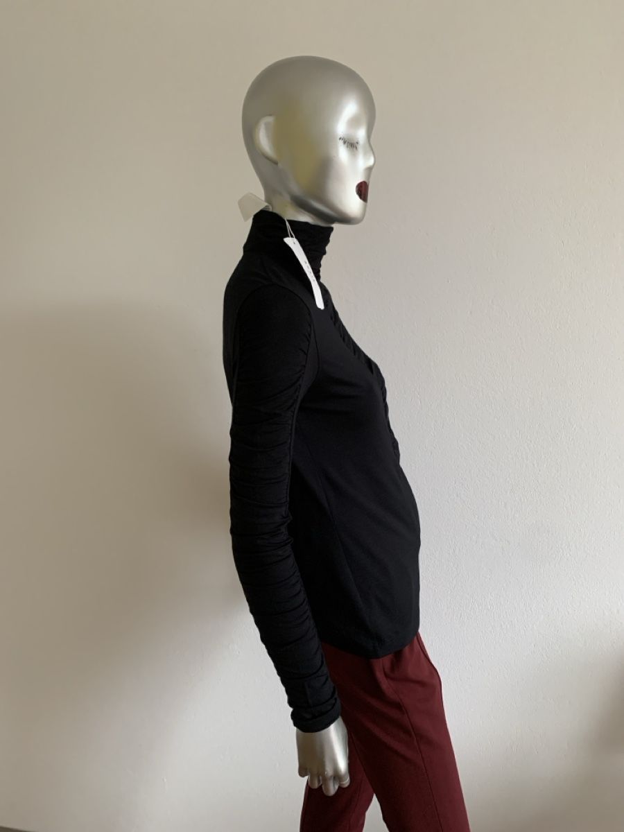 Akris Maglioni & Felpe: AKRIS: OVP/Geraffter Rollkragen-Pullover mit Kaufetikette 38 – Nuovo e nell'imballaggio originale da Luzern venduto da paulablue 4