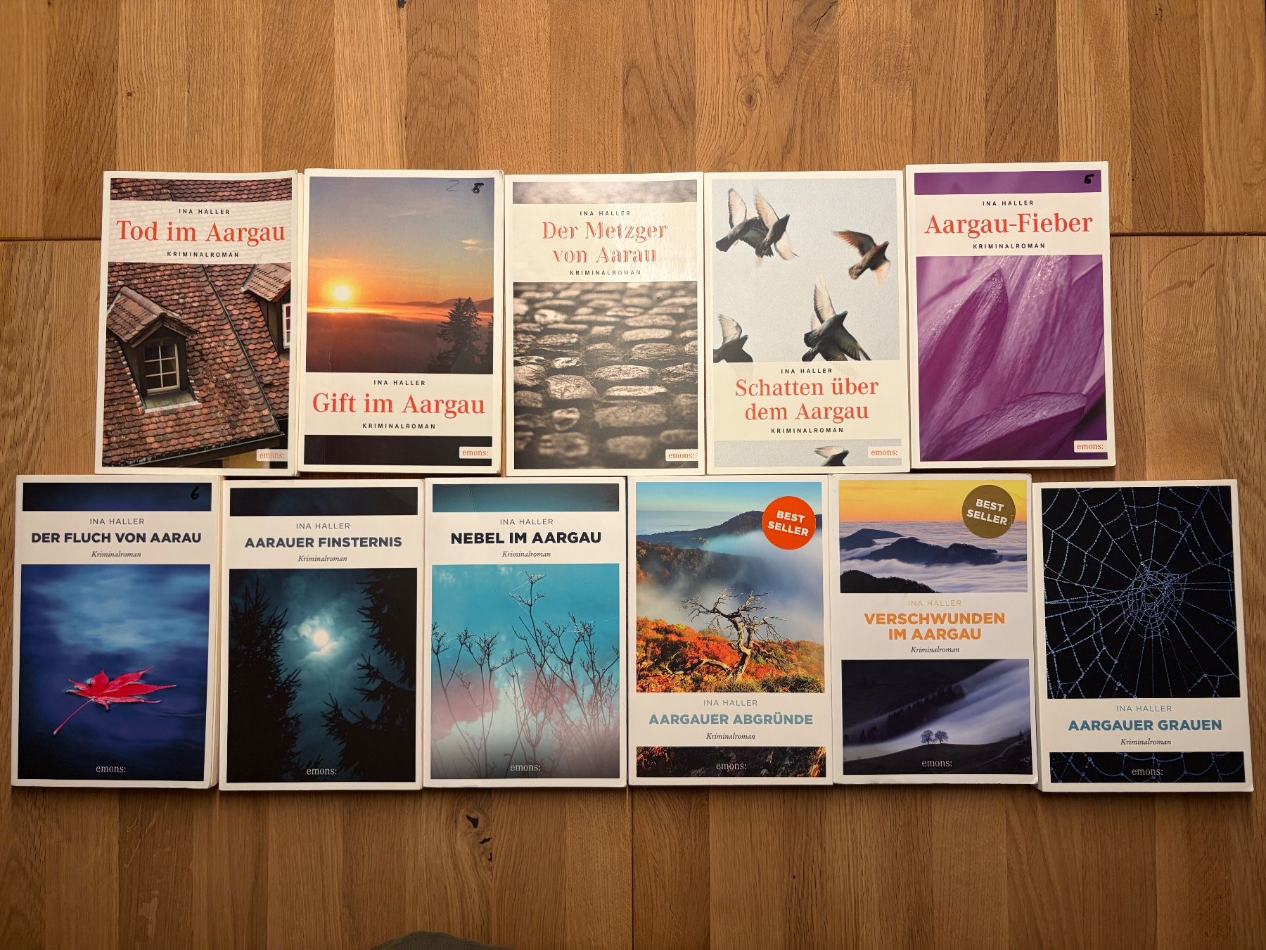 Bücher: Ina Haller Krimis: 11 Bänder – Gebraucht aus Schöftland von Raritaetensammler