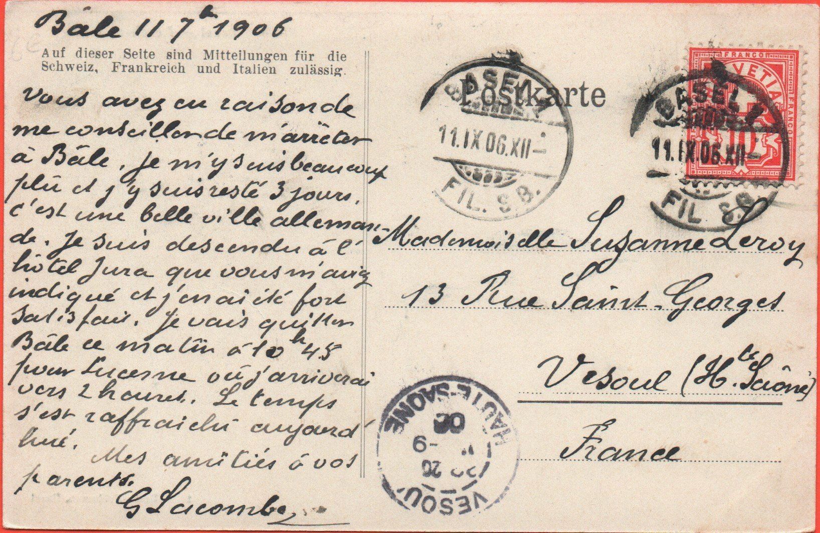 Cartes postales: BASEL Aeschenplatz - Strassenbahn - Tram – D'occasion à Jona par philajona 1