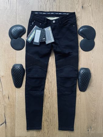 UGLYBROS - Twiggy-K Damen Motorradjeans schwarz - NEUE