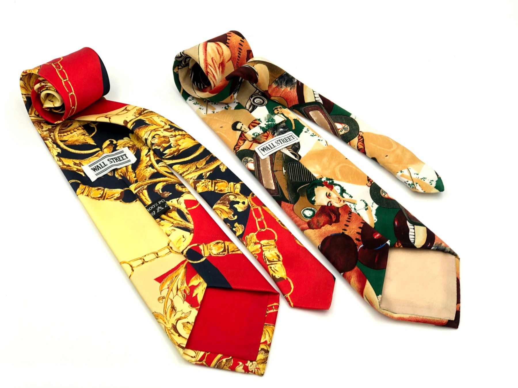 Cravatte: Modische Krawatte Wallstreet farbig Polyester 2 Stk. – Usato da Häusernmoos venduto da Schmuckchratli 4