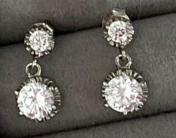 Orecchini pendenti & Orecchini a lobo: Boucles d'oreilles - Argent 925 et zircon – Nuovo (secondo la descrizione) da Glattpark(Opfikon) venduto da Miko3711