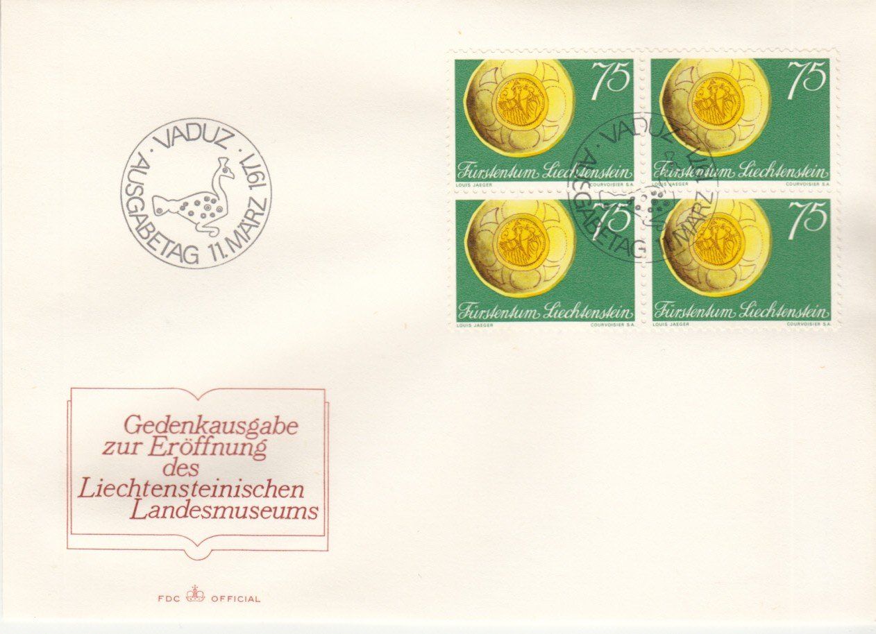 Tutti i francobolli: LBK 473 - 475 im 4er-Block FDC – Usato da Bürglen TG venduto da StampGraf 2
