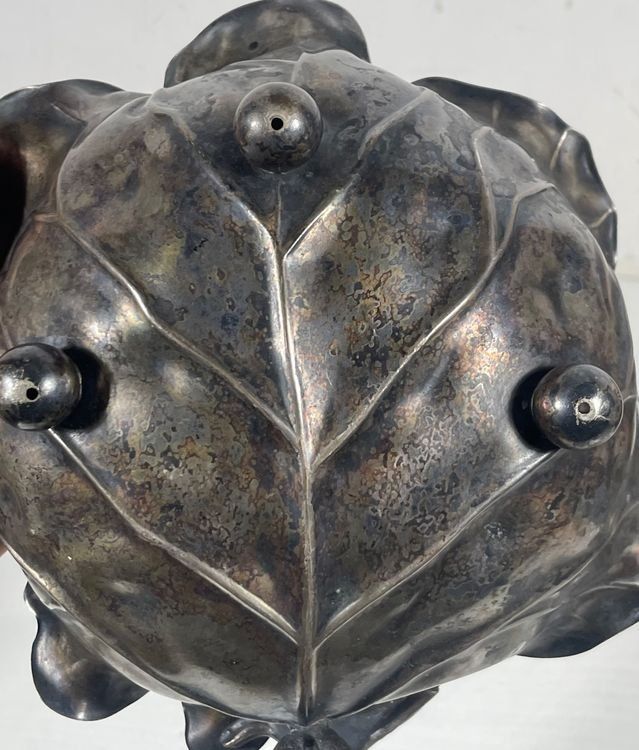Sculture & Statue: Art-Deko Blatt Schale mit Vogel Skulptur – Usato da Hinwil venduto da Chnap 4