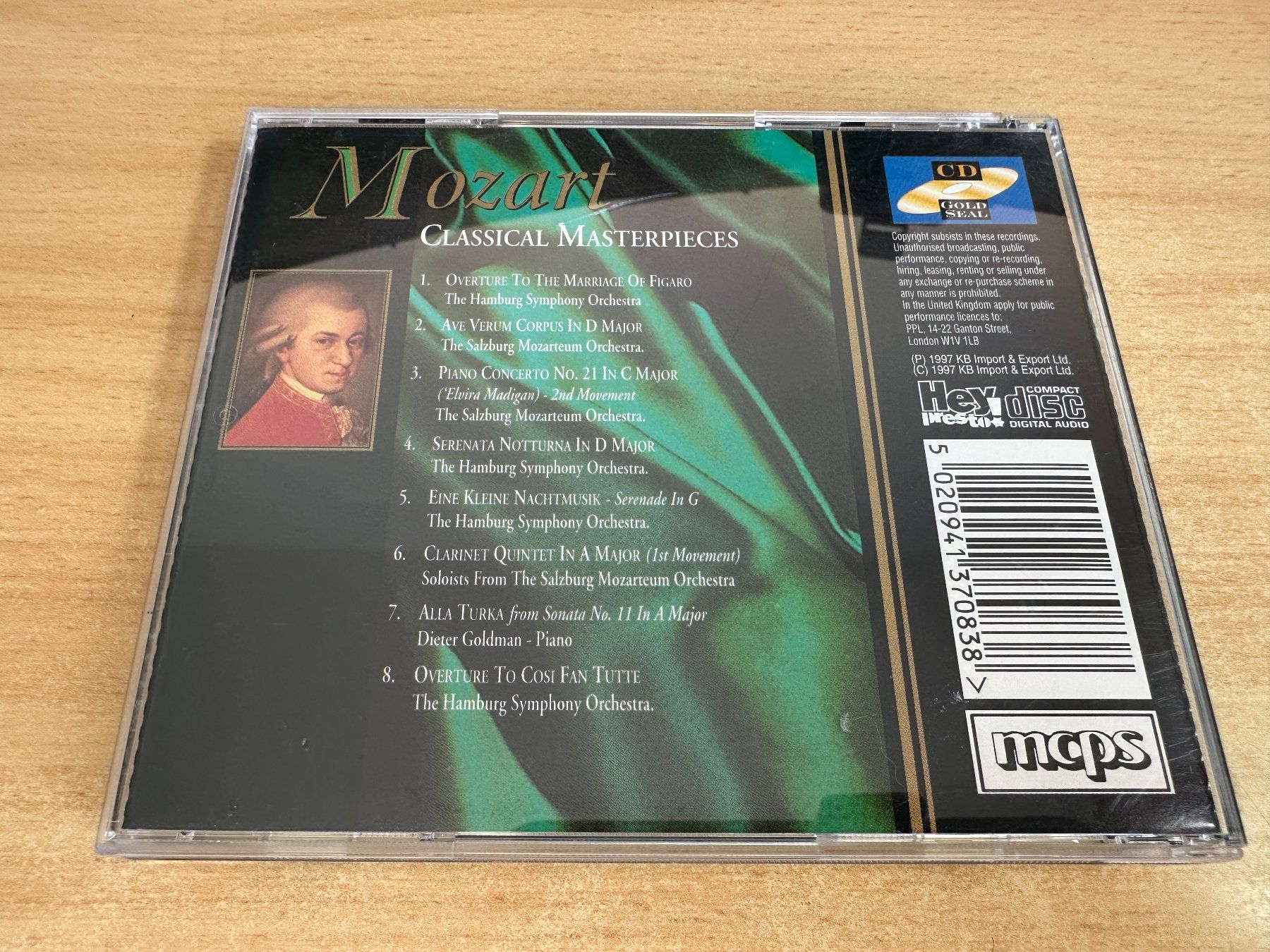 CD: N6 Mozart – Classical Masterpieces – Usato da Rikon im Tösstal venduto da Alpenmutz 1