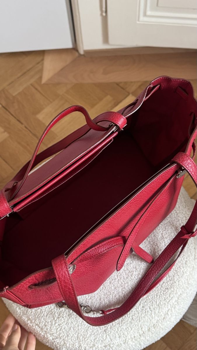 Hermès Borse da donna: Hermes red buffalo cabanas tote vintage – Usato da Genève venduto da val_5jbf 2