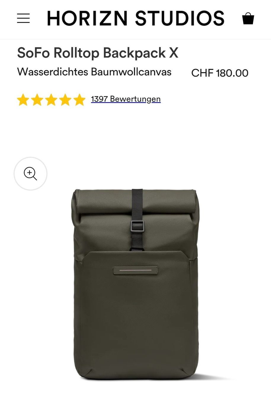 Horizn Studios Rucksäcke: Rucksack Laptop HORIZN STUDIOS – Gebraucht aus Zürich von Mokile 1