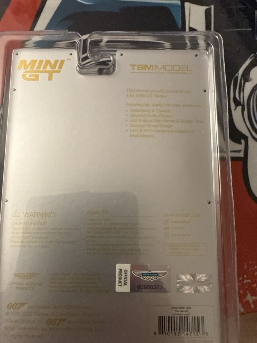 Aston Martin Modellautos: Mini GT Aston Martin DB5 Thunderball 007 Neu – Neu und originalverpackt aus Basel von Zomeg 2
