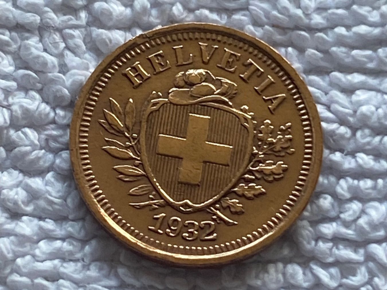 Alle Münzen: 1 centime/rappen 1932 – Gebraucht aus Nyon von Ilmi09