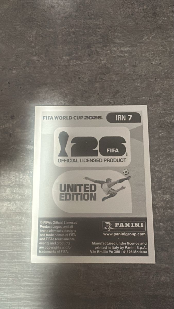 Panini Carte collezionabili: IRN 7 , FIFA WORLD CUP 2026 PANINI  – Nuovo (secondo la descrizione) da Frauenfeld venduto da 1PegPeg1 1