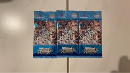 3x Azur Lane Booster Packs Weiss Schwarz - Neu & OVP!