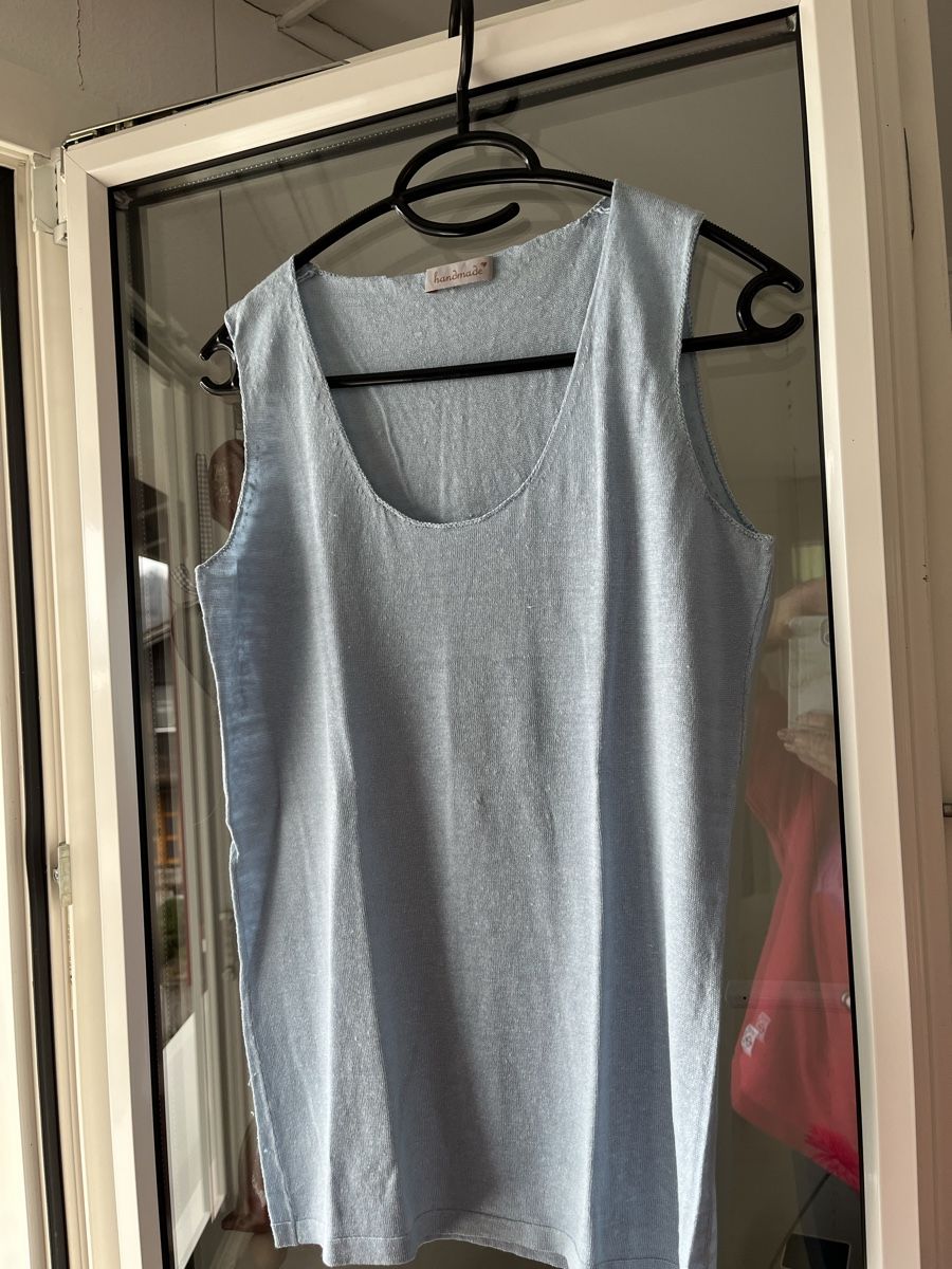 Top: Handmade Leinen Top hellblau – Nuovo (secondo la descrizione) da Kerns venduto da osco01 1