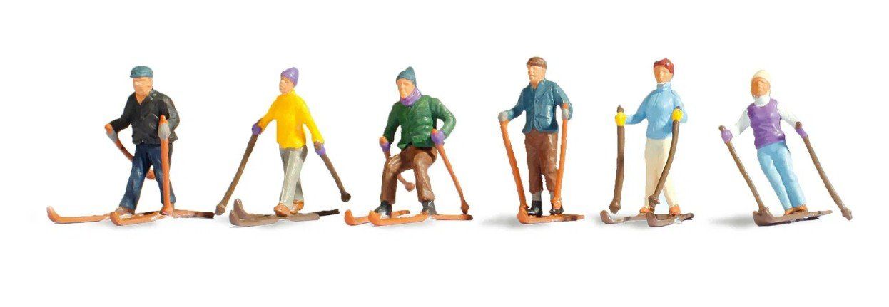 Noch Modelleisenbahnen: NOCH 36828 N Skifahrer – Neu und originalverpackt aus Neukirch an der Thur von MoBa-Artikel