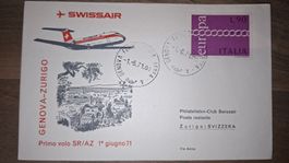Swissair Genova - Zurigo 01.06.1971