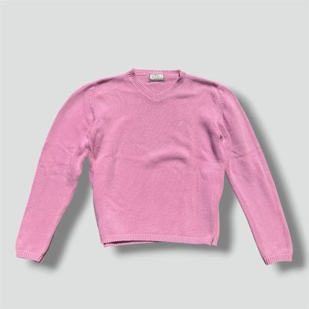 Thomas Burberry vintage pink knitted sweatshirt strick pull