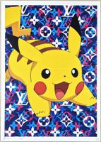 Death NYC Ltd Ed Pop Art Druck " Vuitton Pokémon Pikachu