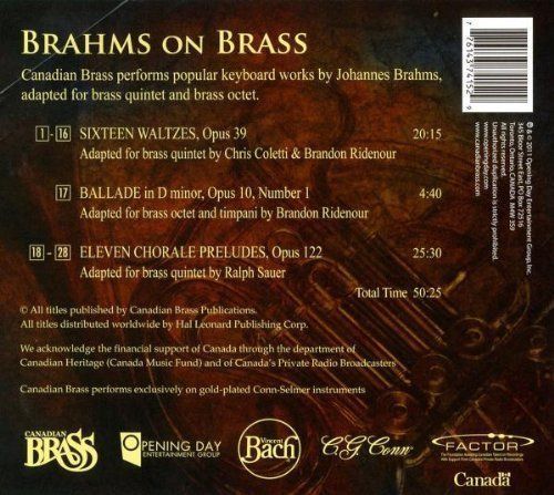 CDs: Canadian Brass BRAHMS ON BRASS CD – D'occasion à Kandergrund par Sososo 1