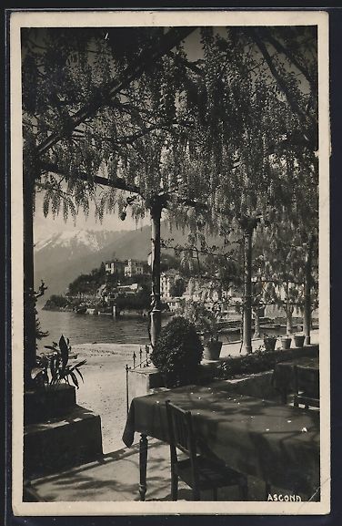 Cartes postales: AK Ascona, Ausblick von einem Restaurant – D'occasion à Berlin par bartko-reher