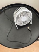 Tischventilator USB weiss funktioniert einwandfrei