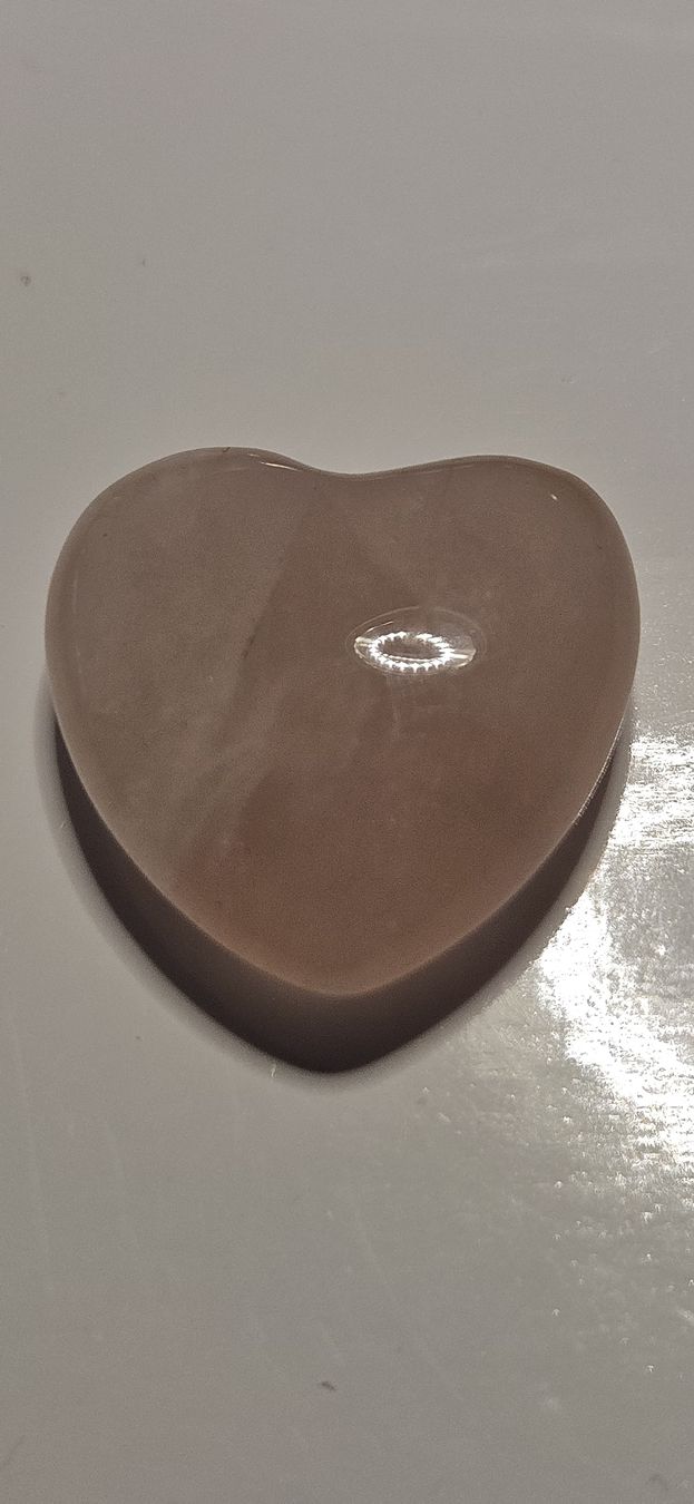 Pietre preziose: Rosenquarz 24.1ct. Herzform – Nuovo e nell'imballaggio originale da Nürensdorf venduto da salibeer