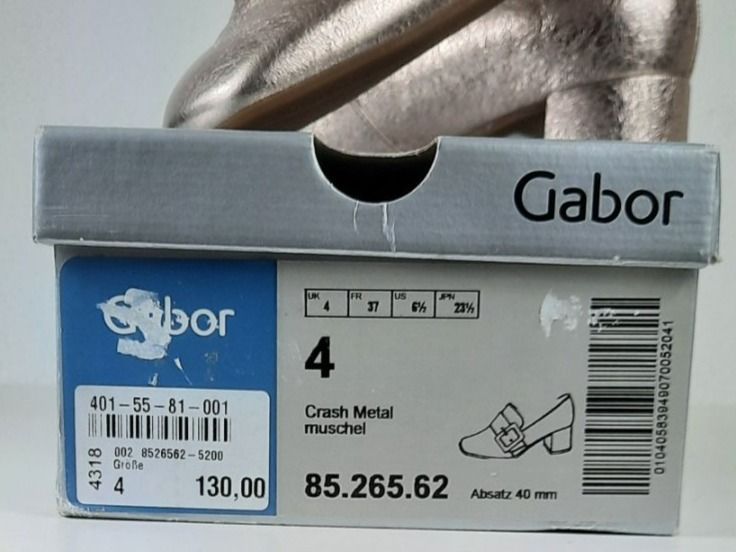 Gabor Scarpe da donna: GABOR Blockabsatz Pumps Crash Metal Gr. 37 – Nuovo e nell'imballaggio originale da Seuzach venduto da VT-Collections1 8