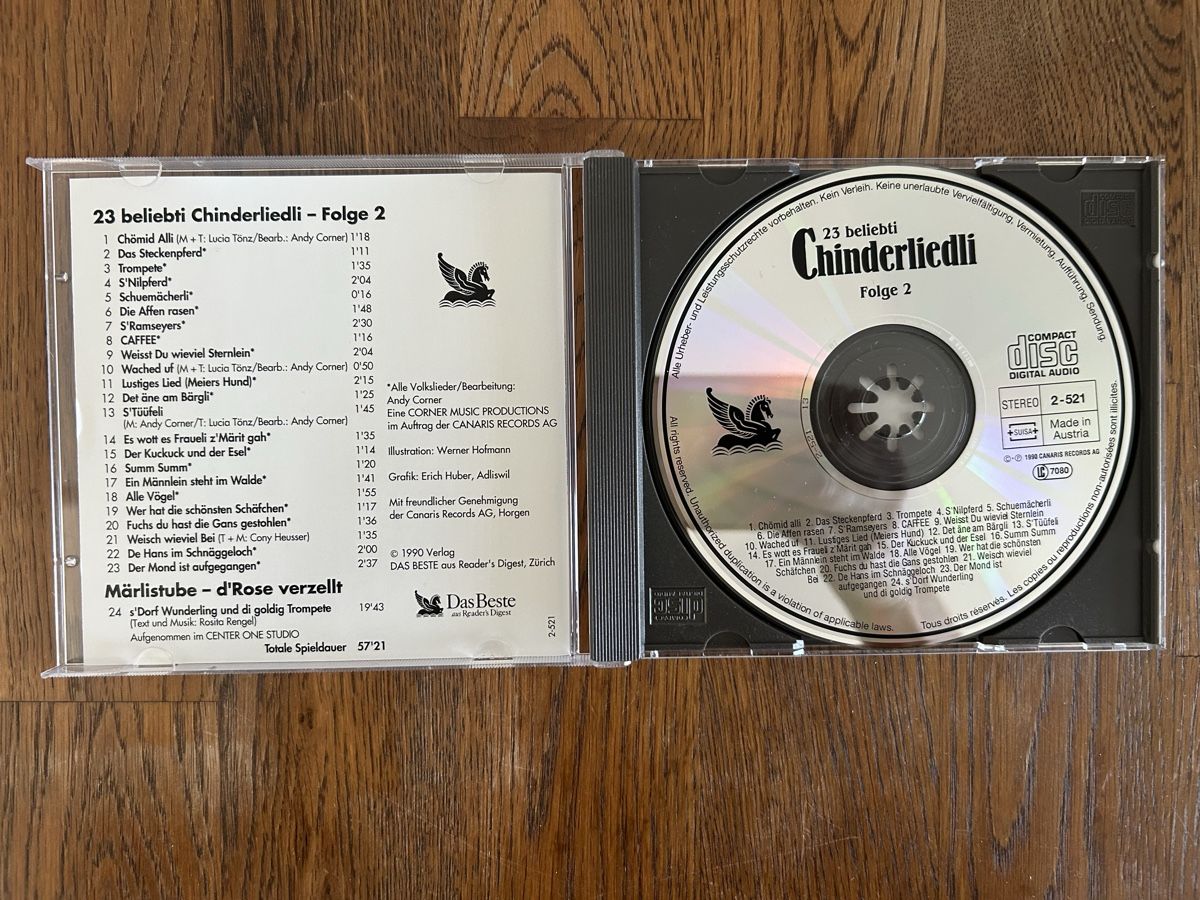 CD: CD 23 Chinderliedli Folge 2 – Usato da Wolhusen venduto da eve_m6cg 1
